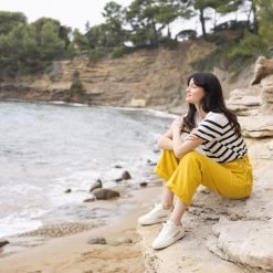 Baskets Crème & Dorée -Urbain Soldes prod 33219 alder baskets cuir beige dore 687x687 c