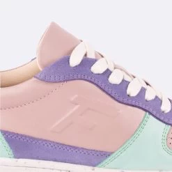 Baskets Rose & Menthe -Urbain Soldes prod 33227 alder baskets cuir rose violet 687x687 c