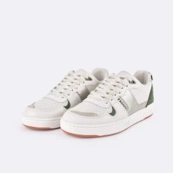 Baskets Kaki & Dorée 11 Baskets Kaki & Dorée -Urbain Soldes prod 33236 ceiba baskets cuir vert dore 687x687 c