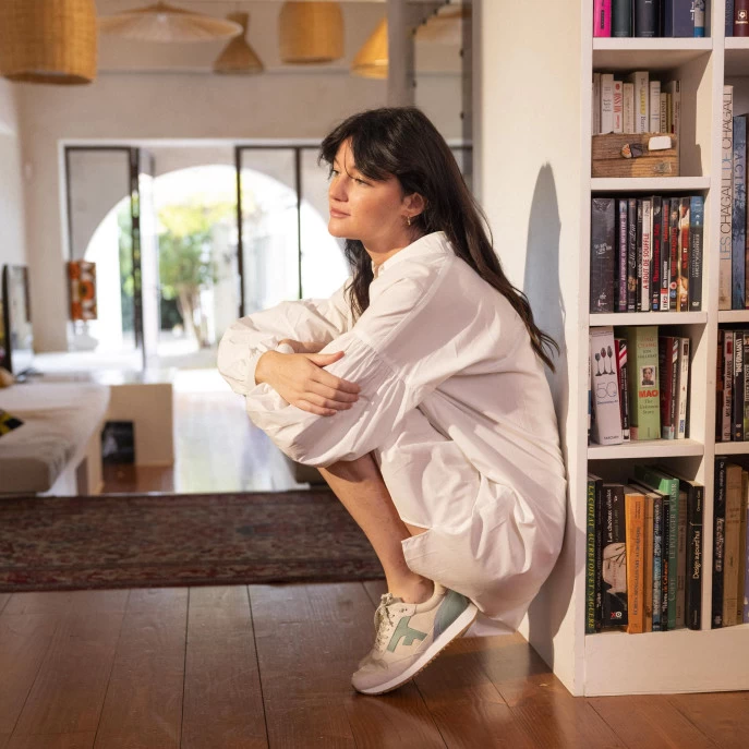 Urbain Soldes -Urbain Soldes prod 33252 elm runnings cuir ecru vert 687x687 c