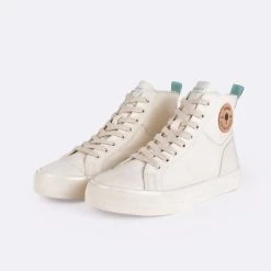 Tennis écrue & Vert D'eau Vegan -Urbain Soldes prod 33322 nutmeg tennis coton recycle liege ecru vert 687x687 c