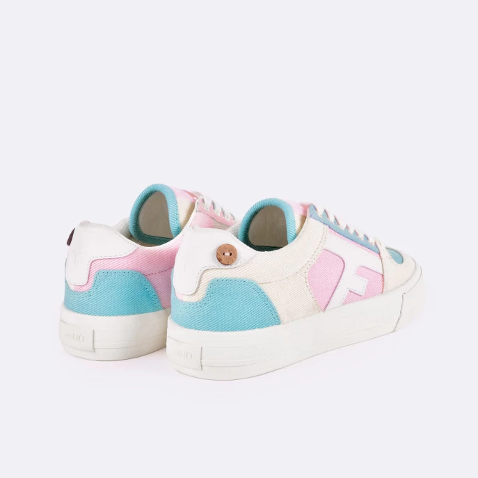 Tennis écrue, Rose & Bleue Vegan 7 Tennis écrue, Rose & Bleue Vegan – Image 5