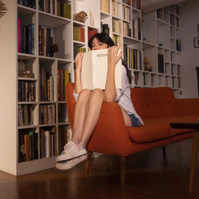 Tennis écrue, Rose & Bleue Vegan 6 Tennis écrue, Rose & Bleue Vegan – Image 4