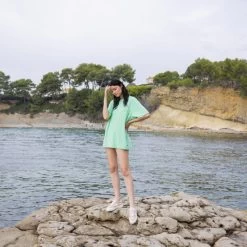 Tennis Doré Clair Vegan -Urbain Soldes prod 33357 walnut platform tennis coton recycle dore 687x687 c