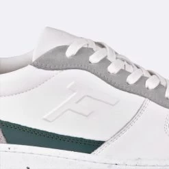 Baskets Blanche & Verte -Urbain Soldes prod 33397 alder baskets cuir blanc vert 687x687 c