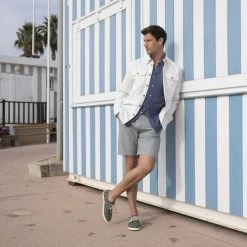 Tennis Kaki & écrue Vegan -Urbain Soldes prod 33444 cypress tennis coton recycle vert ecru 687x687 c