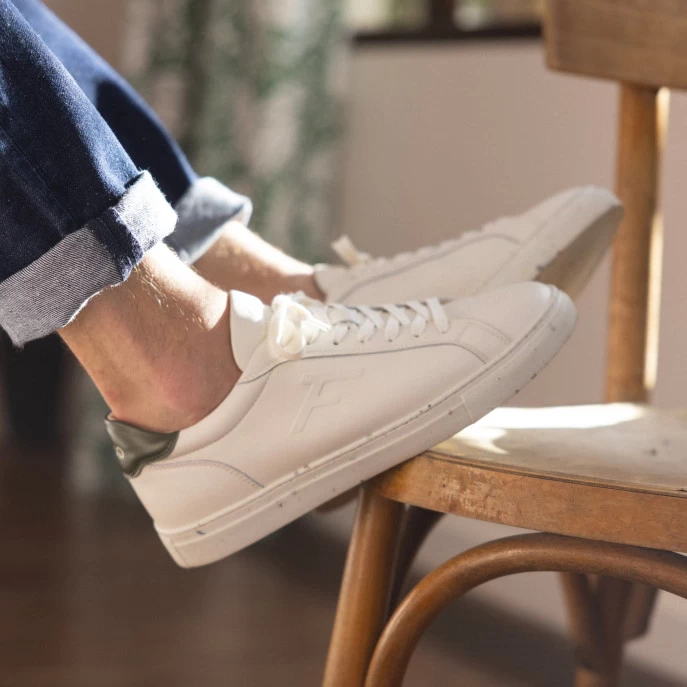 Baskets écrue & Kaki 3 Baskets écrue & Kaki – Image 2