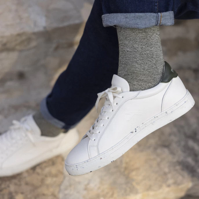 Baskets écrue & Kaki 5 Baskets écrue & Kaki – Image 4