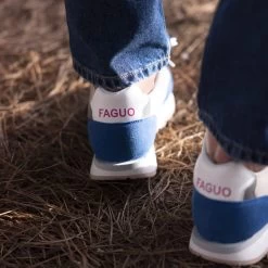 Running Lifestyle Bleue, Vegan 12 Running Lifestyle Bleue, Vegan -Urbain Soldes prod 33528 forest 1 runnings polyester recycle beige bleu marron 687x687 c