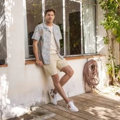 Baskets Blanche & Terracotta -Urbain Soldes prod 33560 hazel baskets cuir blanc rouge vert 687x687 c