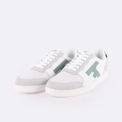 Baskets Blanche & Vert D'eau -Urbain Soldes prod 33573 baskets blanc vert d eau cuir suede hazel 687x687 c