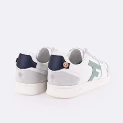 Baskets Blanche & Vert D'eau -Urbain Soldes prod 33574 baskets blanc vert d eau cuir suede hazel 687x687 c