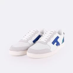 Baskets Blanches & Bleues Indigo 10 Baskets Blanches & Bleues Indigo -Urbain Soldes prod 33582 hazel baskets cuir blanc bleu 687x687 c