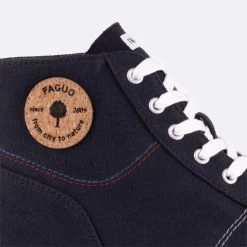 Tennis Marine Vegan -Urbain Soldes prod 33634 nutmeg tennis coton recycle liege bleu 687x687 c