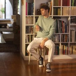 Tennis Marine Vegan -Urbain Soldes prod 33635 nutmeg tennis coton recycle liege bleu 687x687 c