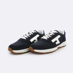 Runnings Marine & Bleu 9 Runnings Marine & Bleu -Urbain Soldes prod 33798 olive runnings cuir bleu blanc 687x687 c