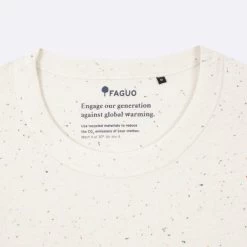 T-shirt Col Rond écru & Multicolore -Urbain Soldes prod 34029 lugny t shirt coton organique coton ecru multicouleurs 687x687 c