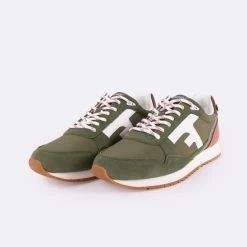 Runnings Kaki & Terracotta -Urbain Soldes prod 34098 runnings kaki terracotta polyester recycle suede elm 687x687 c