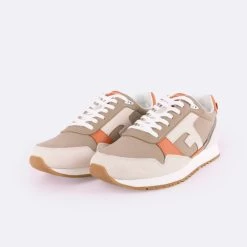 Runnings écrue & Terracotta -Urbain Soldes prod 34107 elm runnings cuir beige ecru rouge 687x687 c