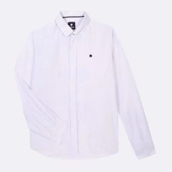 Chemise Manche Longue Blanche & Lila