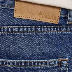 Short En Jean Medium Blue -Urbain Soldes prod 34183 denim short pantalon coton coton recycle bleu 687x687 c