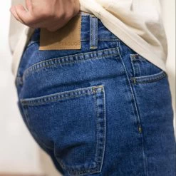 Short En Jean Medium Blue -Urbain Soldes prod 34187 denim short pantalon coton coton recycle bleu 687x687 c