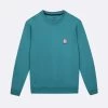 Sweat Turquoise -Urbain Soldes prod 34221 fango sweat coton coton recycle bleu 687x687 c