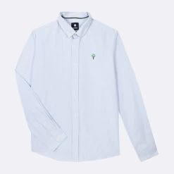 Chemise Manche Longue Blanche & Bleue