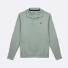 Sweat Col Polo Vert Clair -Urbain Soldes prod 34287 montge sweat coton coton recycle vert 687x687 c