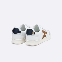 Baskets Blanche & Marron -Urbain Soldes prod 34315 baskets blanc marron cuir suede hazel 687x687 c