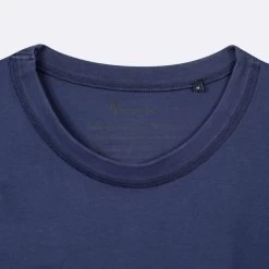 T-shirt Col Rond Bleu Indigo -Urbain Soldes prod 34813 t shirt col rond bleu indigo coton coton recycle lugny 687x687 c