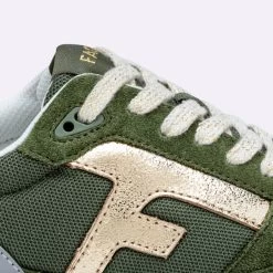 Runnings Kaki & Doré 13 Runnings Kaki & Doré -Urbain Soldes prod 35525 runnings kaki dore polyester recycle suede elm 687x687 c